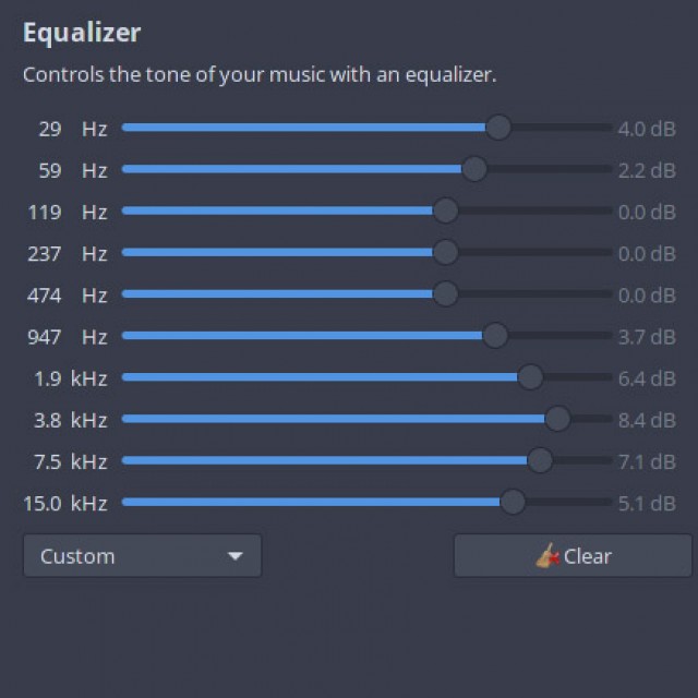 Equalizerwerte