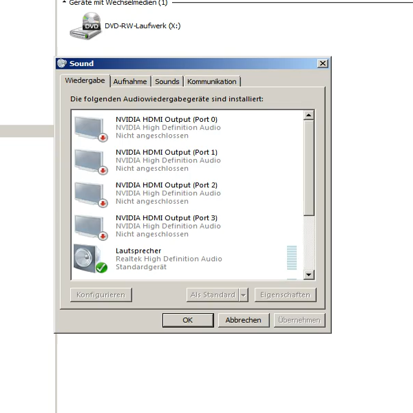 Das Headset in Windows so einstellen, dass man sich selbst hören kann