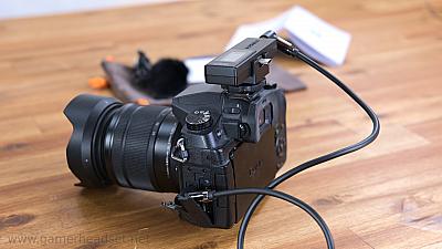 comica VDLive10 USB Empfänger an der Lumix G81 2