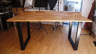Schreibtisch selbst bauen - Holz und Industrial Kuven