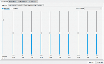 Equalizer von VLC
