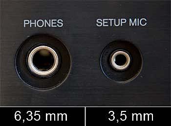 Anschlüsse 6,35 und 3,5 mm