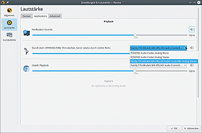 Linux KDE Audiosettings 2