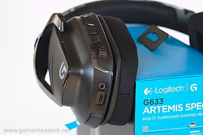 Logitech G633 Gaming-Headset G-Tasten