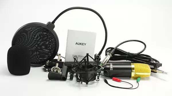 AUKEY Kondensator-Mikrofon Set(GD-G1) wide